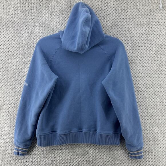 Columbia Sweater S Sky Blue Pull On Hoodie Varsity Pocket Long Sleeves Stretch - Picture 10 of 10